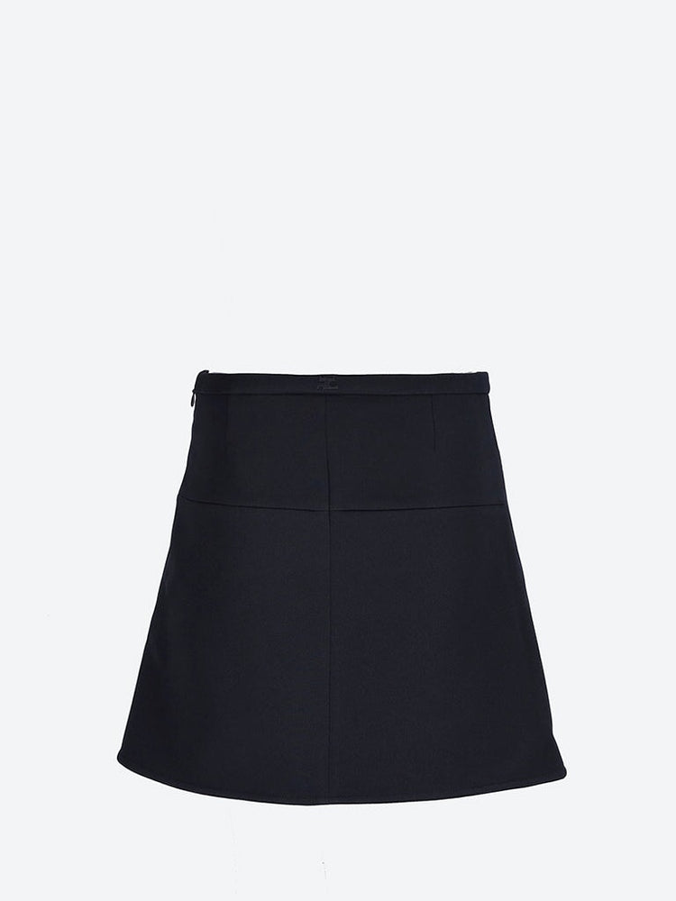 Mini skirt ellipse twill 3