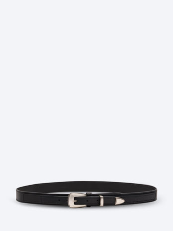 Minimal western belt