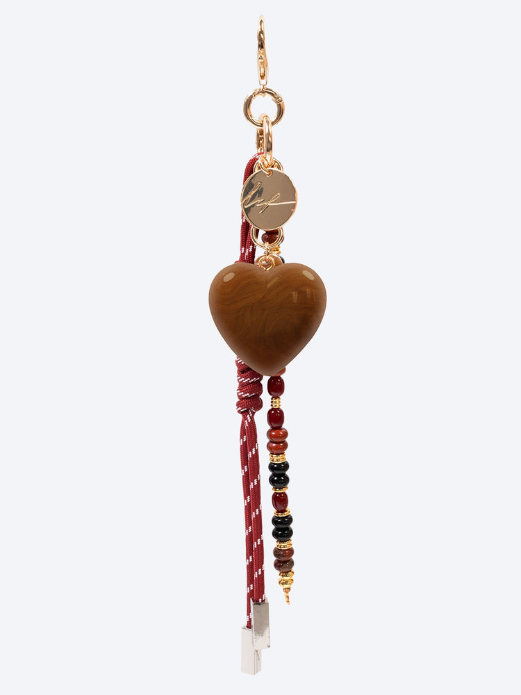 Mirco purple and heart brown bag jewel 30cm 1