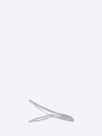 Miu logo jewels brass hairpin