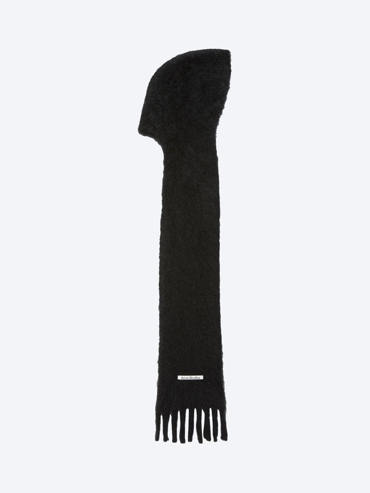 Mohair hood scarf 1