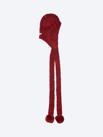 Mohair with earflaps cap