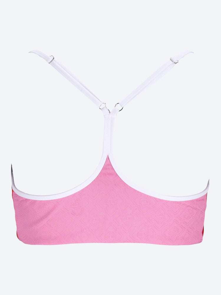 Monogram bikini top 2