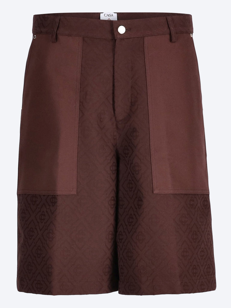 Monogram cargo shorts 1