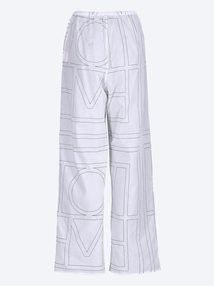 Monogram cotton-blend pj pants 3