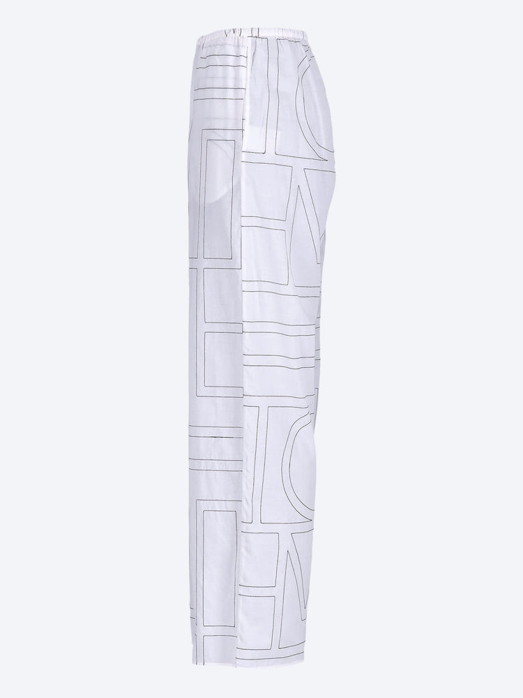 Monogram cotton-blend pj pants 2