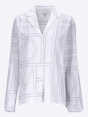 Monogram cotton-blend pj top ref: