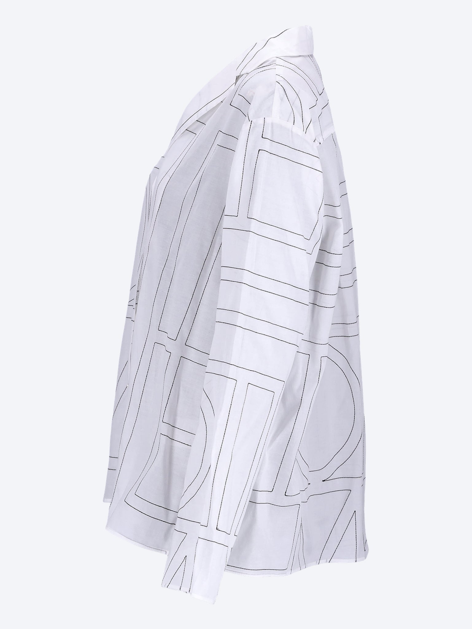 Monogram cotton-blend pj top 2