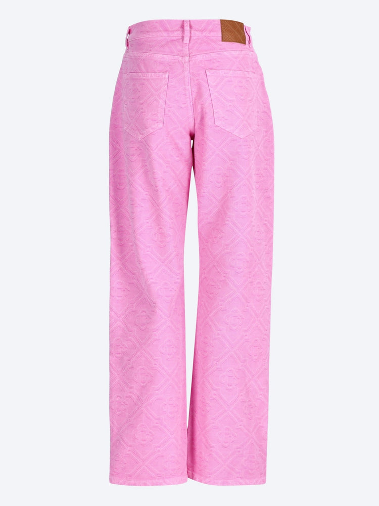 Monogram denim jeans 3