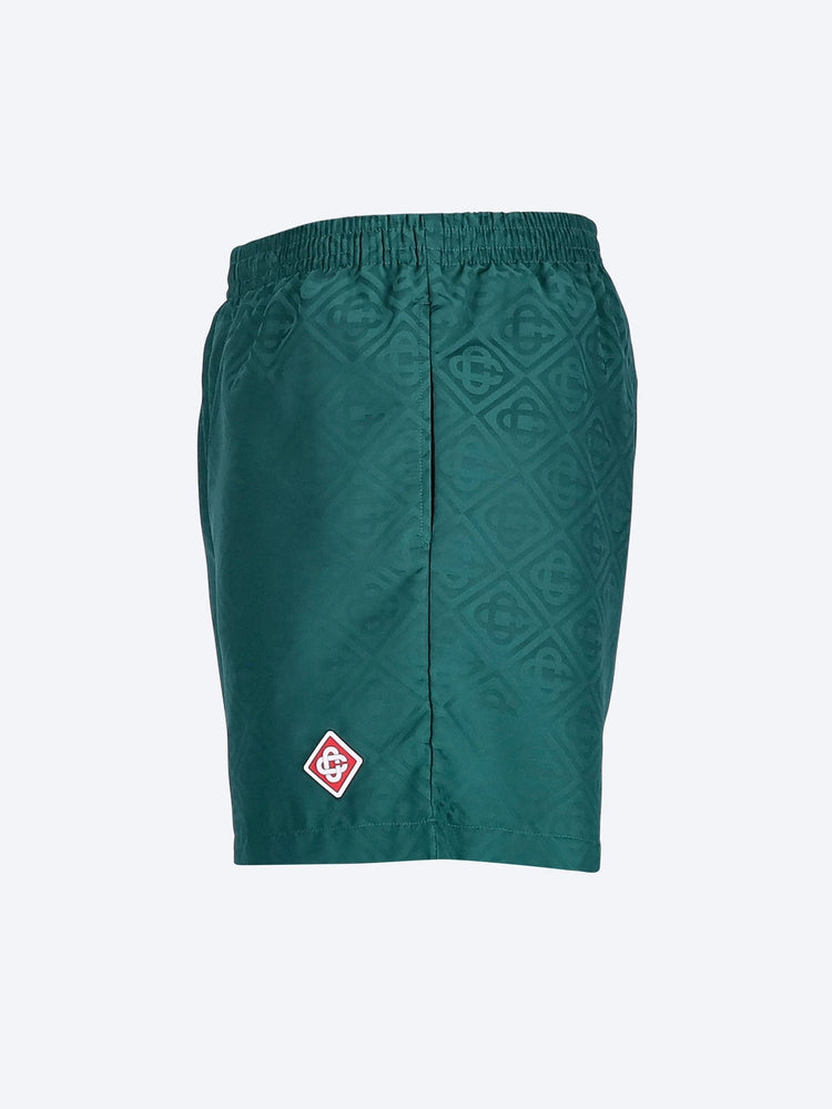 Badeshorts mit Monogramm-Jacquardmuster 2