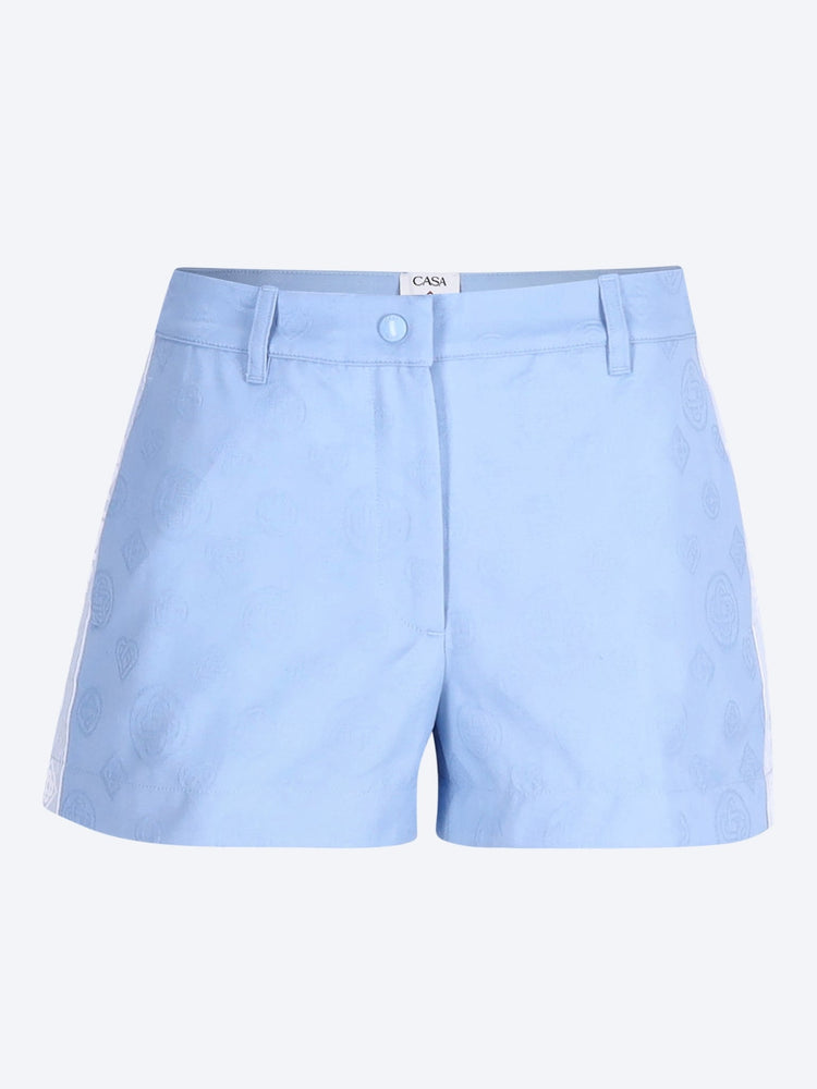 Monogram mini shorts 1