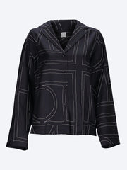 Monogram silk pj top ref: