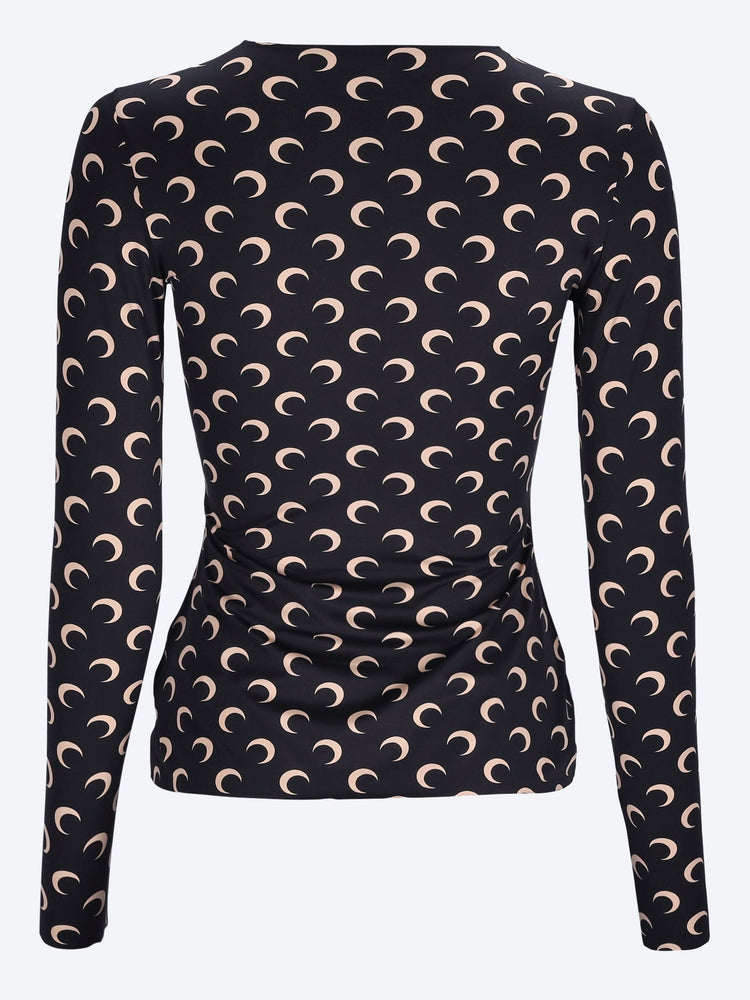 Moon printed jersey ls crewneck top 3
