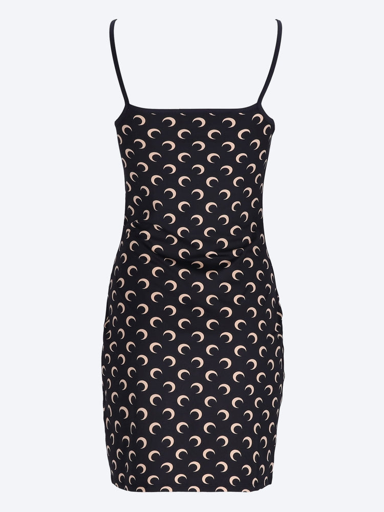 Moon printed jersey straps mini dress 3