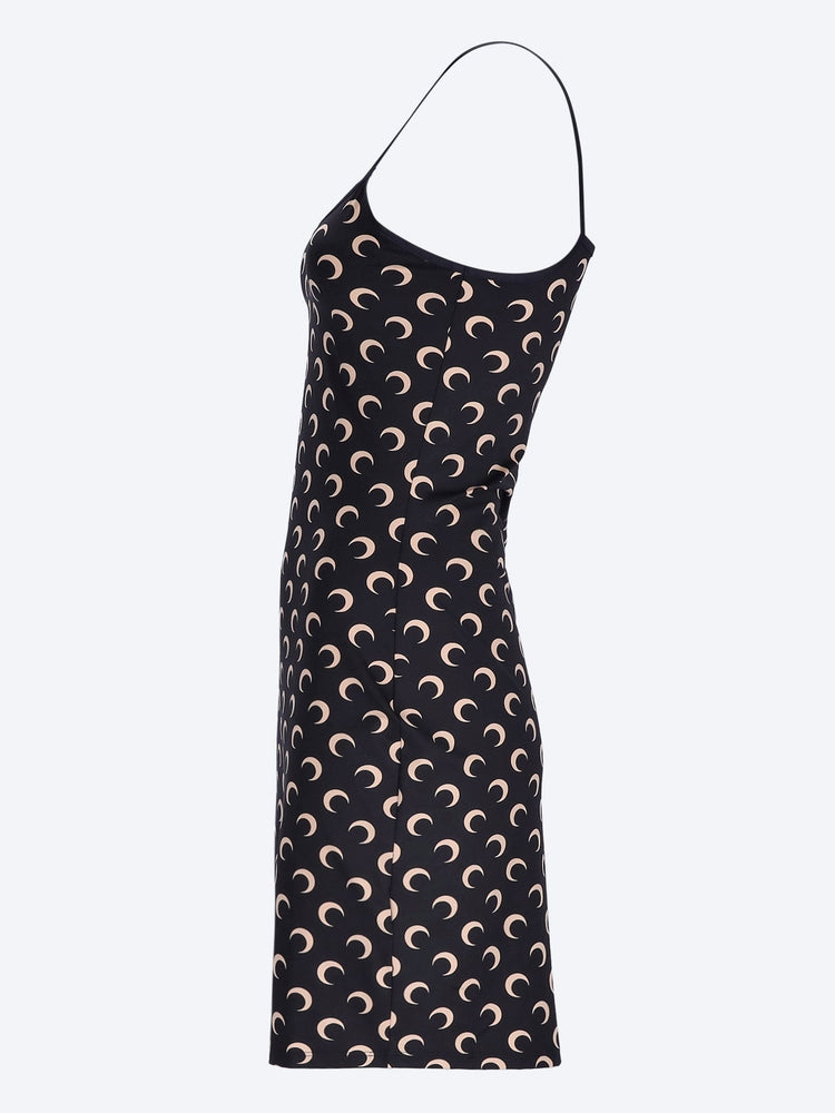 Moon printed jersey straps mini dress 2