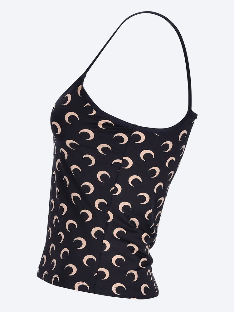 Moon printed jersey straps top 2
