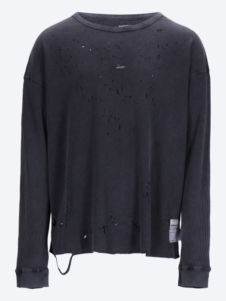 Mothtech waffle long t-shirt 1