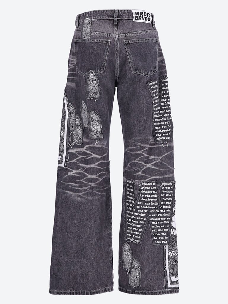 Jean denim motivé motif 3