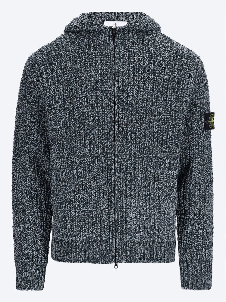 Mouliné cotton chenille hoodie 1