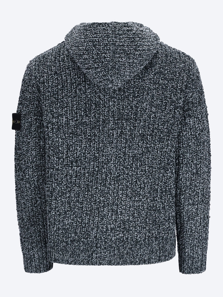 Mouliné cotton chenille hoodie 3