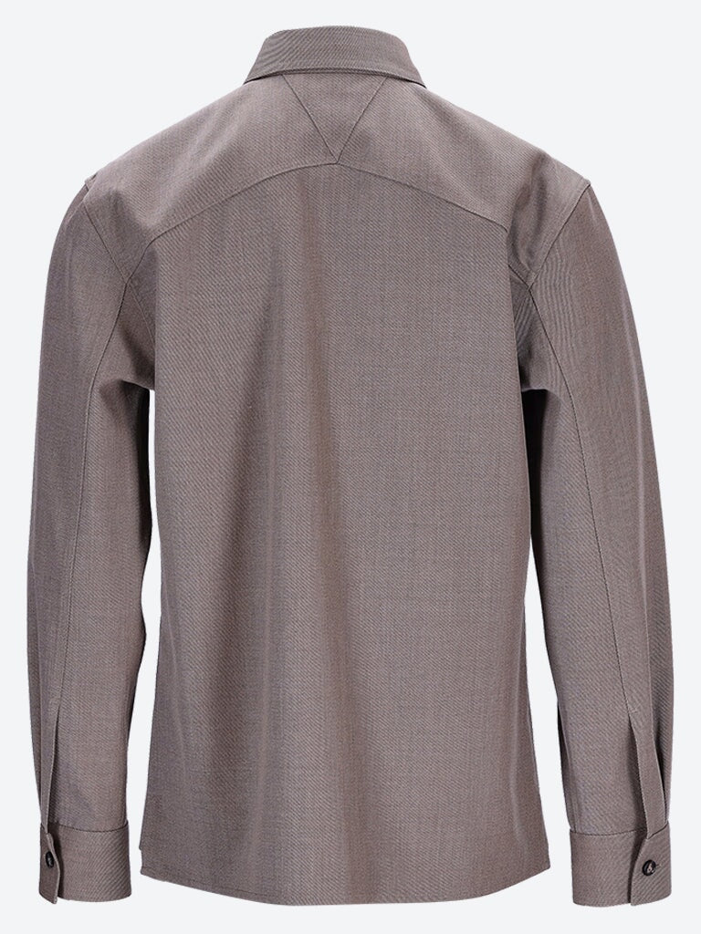 Wool Twill Shirt With Triangle Pocket 3