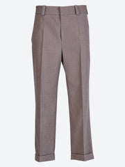 Pantalon droit en laine multi-couleurs ref: