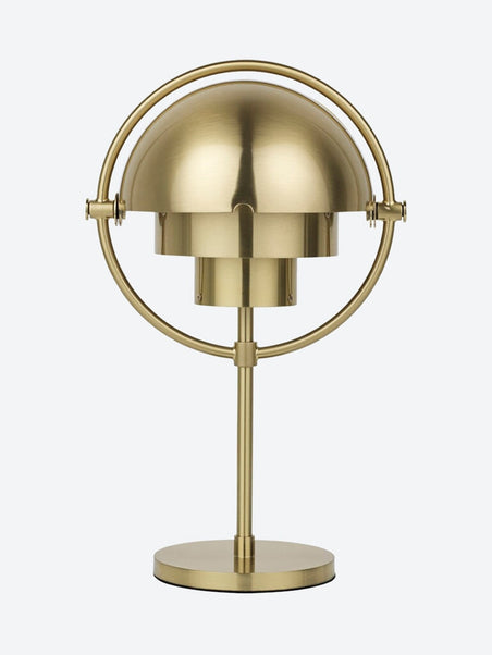 Multi-lite portable lamp brass base
