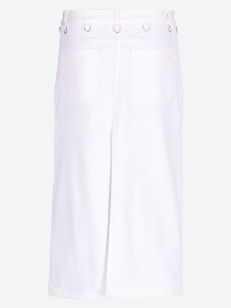 Multiflex white denim skirt 3