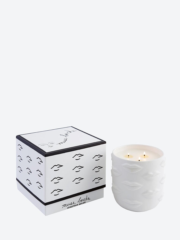 MUSE BOUCHE 3 WICK CANDLE WHITE 2