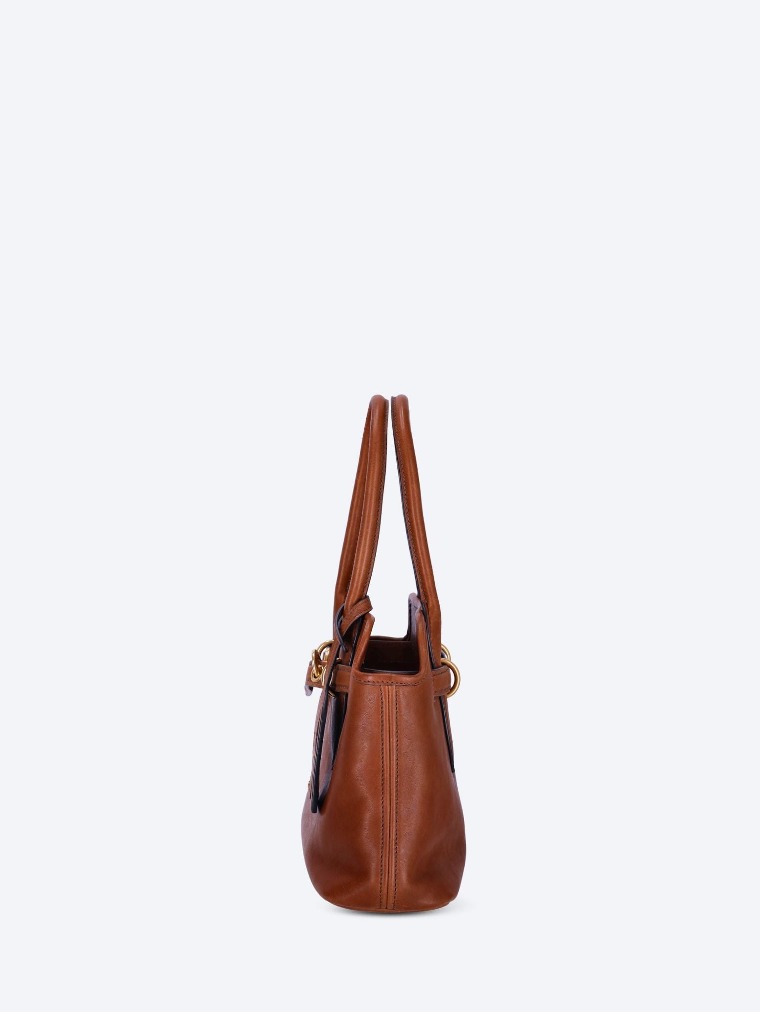 Nappa aviator leather handbag 4
