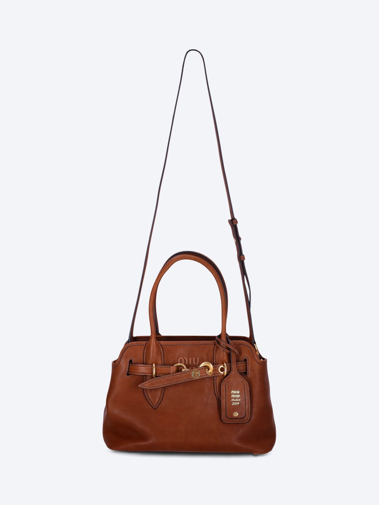 Nappa aviator leather handbag 2