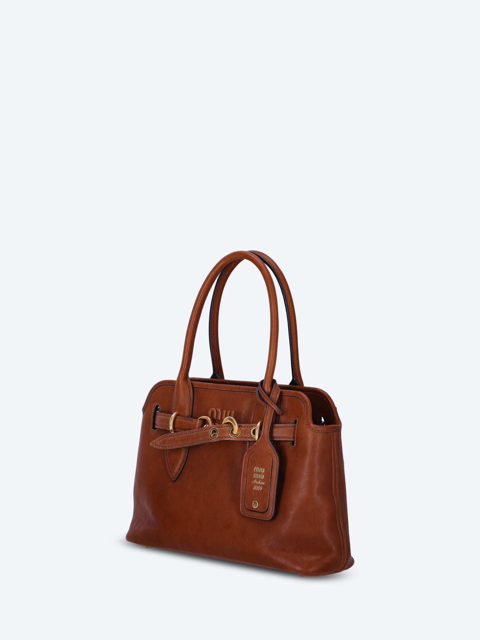 Nappa aviator leather handbag 3