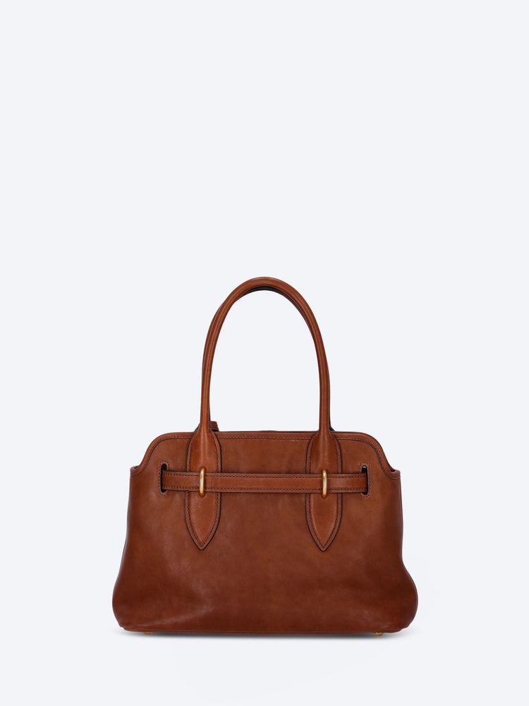 Nappa aviator leather handbag 5
