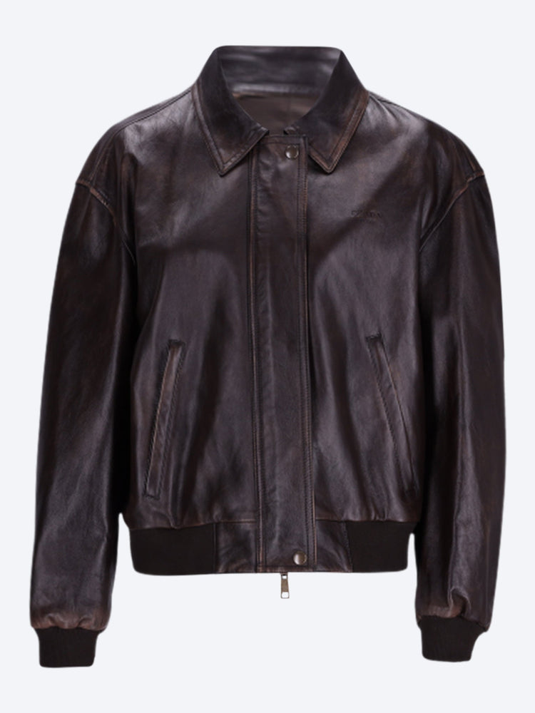 Jacke aus Nappaleder (kein Reptil). 1