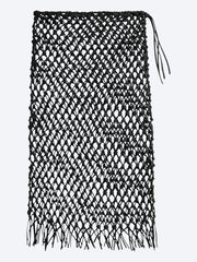 Nelaya leather macrame skirt ref: