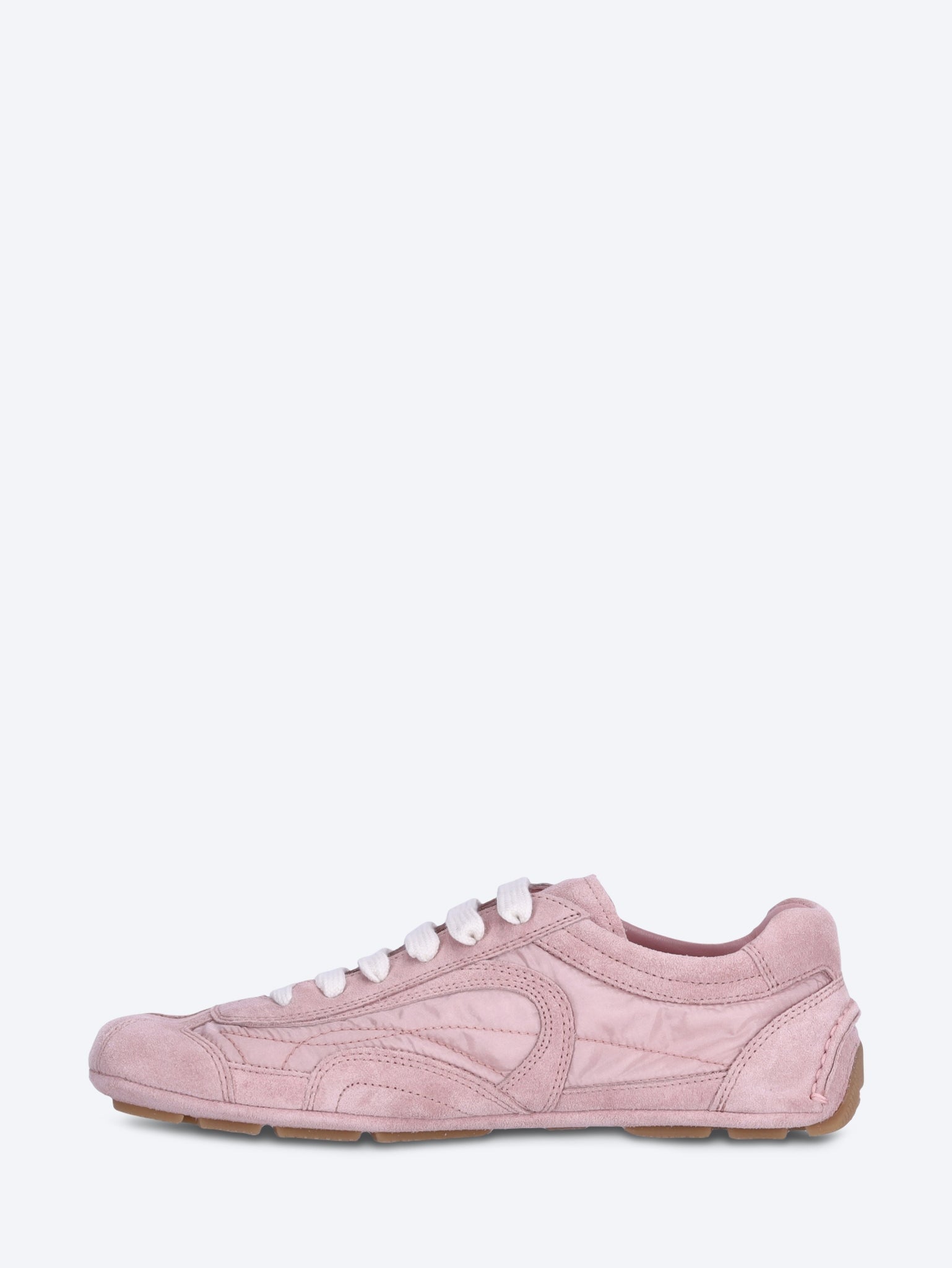 Nylon and suede sneakers 4
