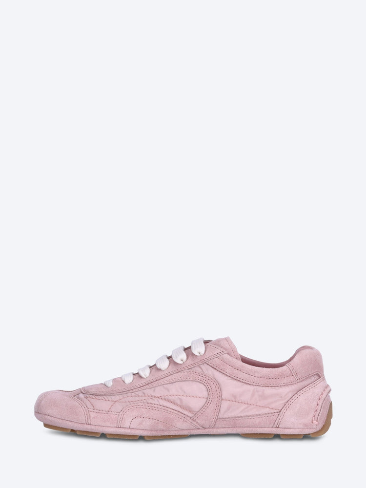Nylon and suede sneakers 4
