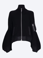 Blousonjacke aus Nylon-Twill x Wollstrick ref: