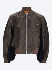 Nylon twill x wool suiting blouson ref: