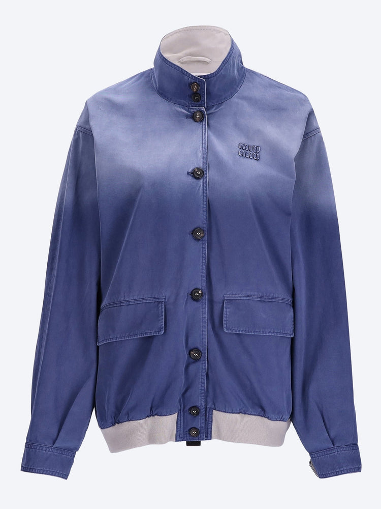 Alte Blousonjacke aus gewaschenem Twill 1