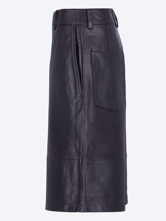 Olivia leather bermuda shorts
