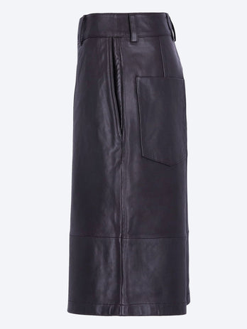Olivia leather bermuda shorts
