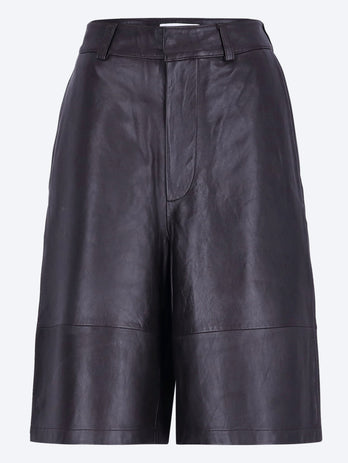Olivia leather bermuda shorts