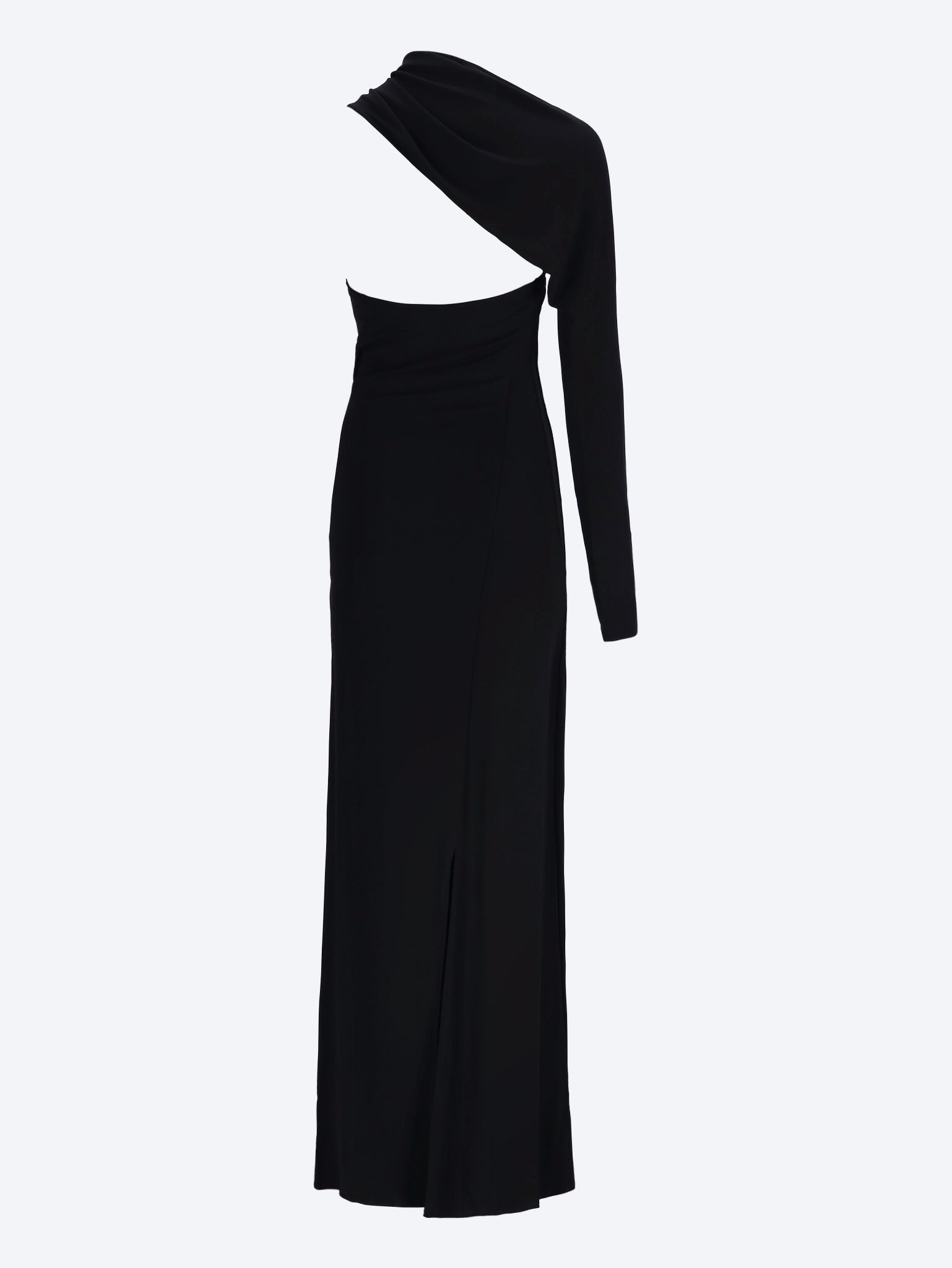One shoulder crepe jersey dress 3