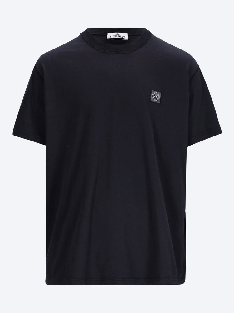 Organic cotton jersey garment dyed short sleeve t-shirt 1