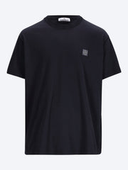 Organic cotton jersey garment dyed short sleeve t-shirt ref: