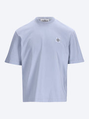 Organic cotton jersey garment dyed short sleeve t-shirt ref: