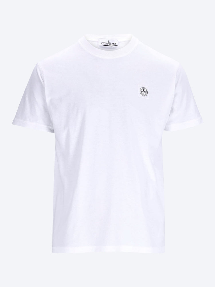 Organic cotton jersey garment dyed short sleeve t-shirt 1