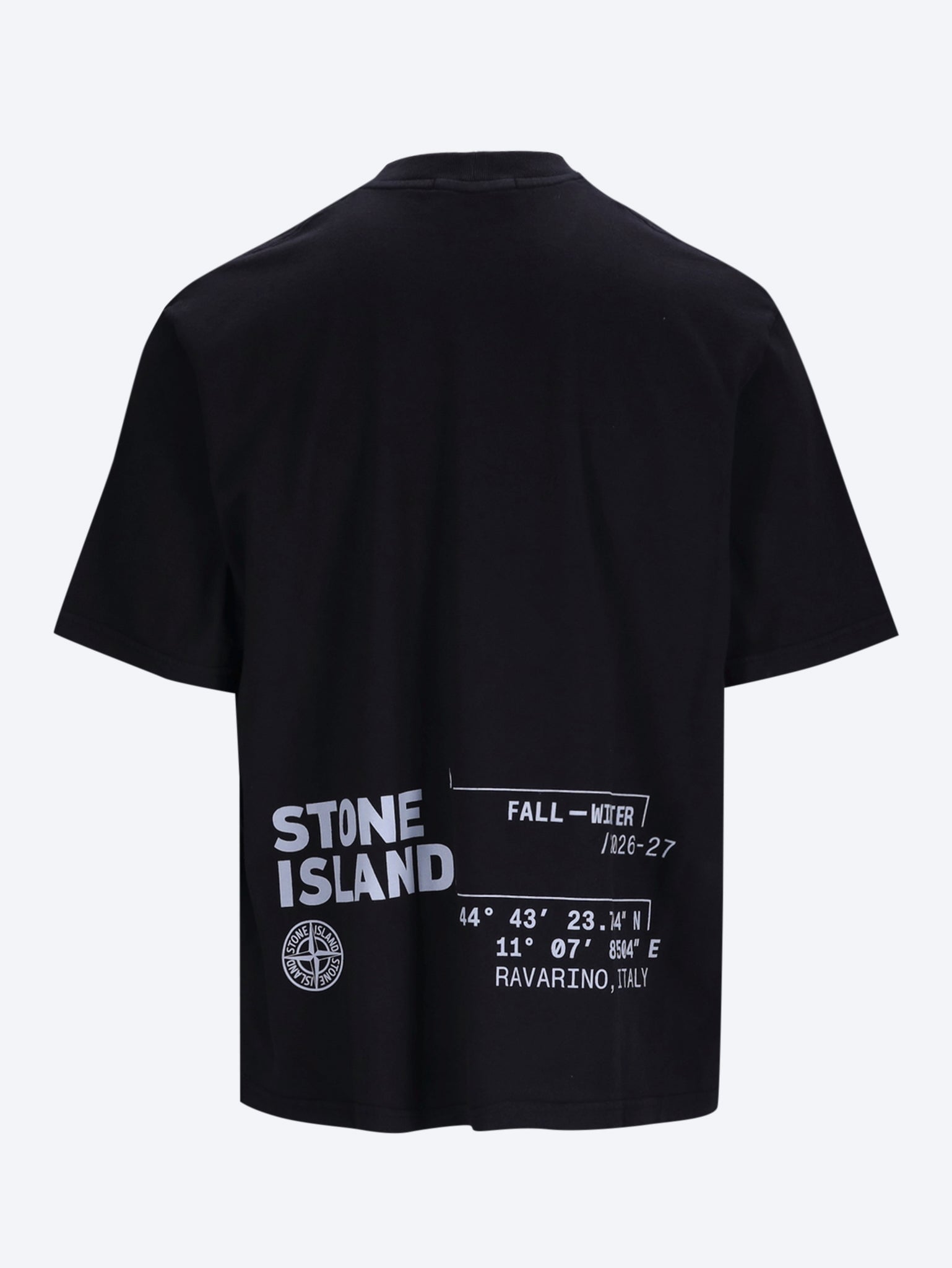 Kurzarm-T-Shirt aus Bio-Baumwolljersey mit Low-Infos-Print, stückgefärbt 2