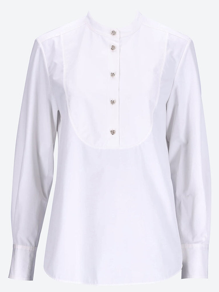 Organic cotton poplin blouse 1